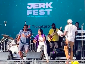 Toronto Mayor Olivia Chow dances at Jerk Fest.