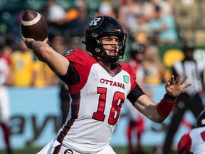 Ottawa Redblacks quarterback Dustin Crum