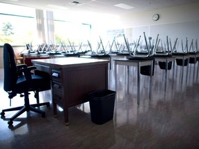 empty classroom