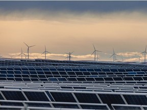 Solar panels at the Travers Solar Project