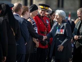 Governor General of Canada Mary Simon, Canadian Police and Peace Officers' 46th annual memorial service on Parliament Hill