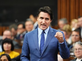 Trudeau in Commons