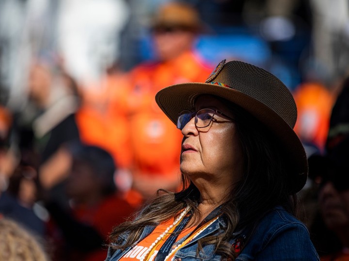 Parliament Hill was a sea of orange as a gathering was held to honour the National Day for Truth and Reconciliation on Saturday, September 30, 2023. Survivor Doreen Bernard took part in Saturday’s touching event.