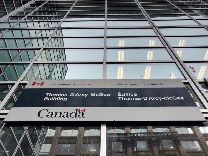  The Government of Canada’s D’Arcy McGee Building in Ottawa in a file photo from April 2022.