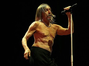 TOPSHOT - US singer Iggy Pop performs on stage at the ReimsArena in Reims, eastern France, on May 25, 2022.