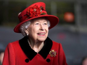 The Queen laughs