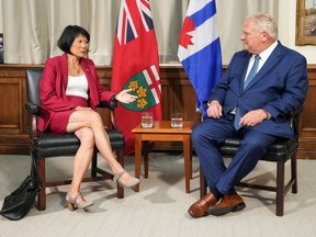 Toronto Mayor Olivia Chow meets with Ontario Premier Doug Ford