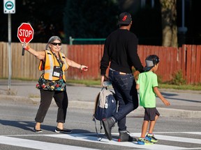OTTAWA - Sept 5, 2023 - Parents walked their kids to school for the first time this year as some schools started in Ottawa Tuesday.