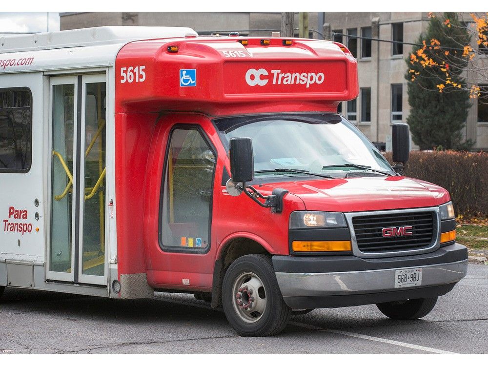 OC Transpo's pilot project for on-demand bus service will make use of some of its existing fleet of Para Transpo minibuses on weekends.