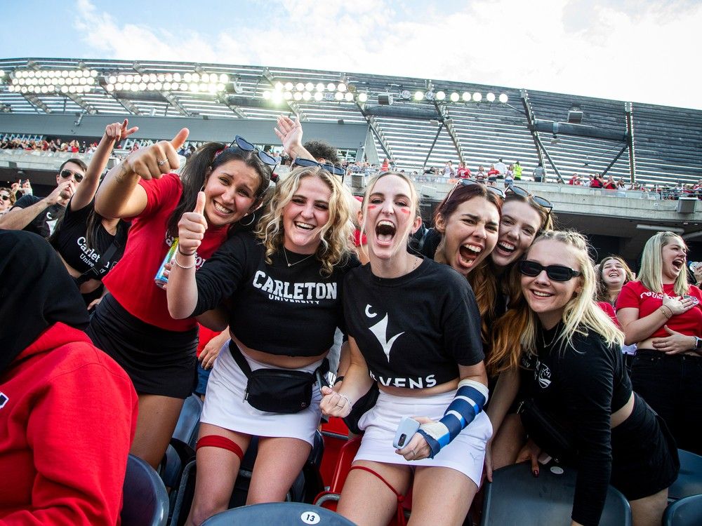 Spectators at the 2023 Panda Game held Sunday, Oct. 1, 2023, at TD Place