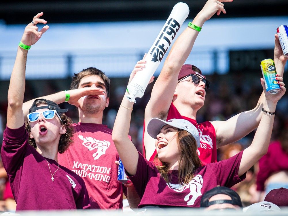 Fans show support as University of Ottawa Gee-Gees claimed a last-second win over the Carleton Ravens in 2023 Panda Game