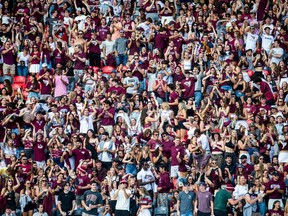 Spectators at the 2023 Panda Game held Sunday, Oct. 1, 2023, at TD Place