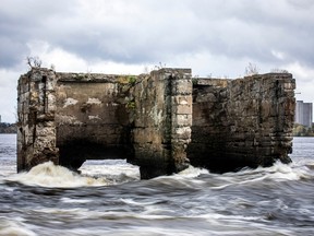 Historic Aylmer ruins at Deschênes Rapids on the Ottawa River.
