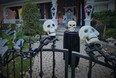 This Belleville home is sure to entertain this Halloween with all manner of spooky figures including skulls and cemetery gravestones in the front yard.