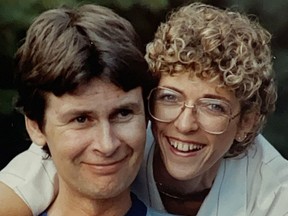 Robin Easey and his wife Glennis in 1985.