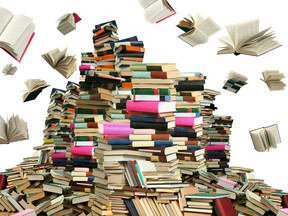 cluster of books
