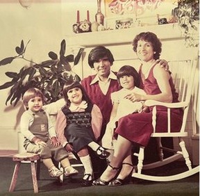 Inderjit Handa with his family (l-r) Alex, Tanja, Nina, and wife, Erna, in 1982.