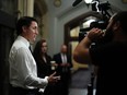 Prime Minister Justin Trudeau speaks to reporters