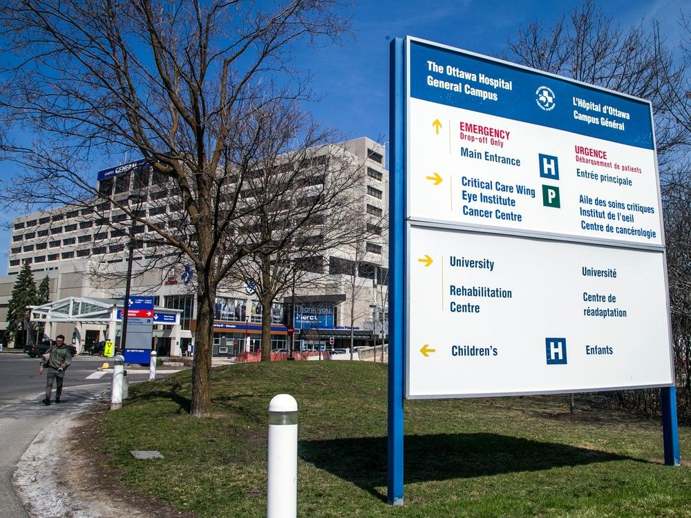 A file photo of The Ottawa Hospital's General campus.