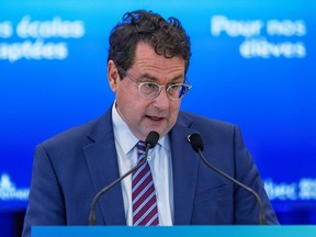 "I also want to specify that before adopting any (cabinet) decrees, we will have a discussion," Education Minister Bernard Drainville told a committee studying Bill 23.