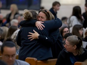 Mourners of mass shooting