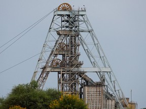A general view of the 11 shaft at Impala Platinum mine near Rustenburg on November 28, 2023.