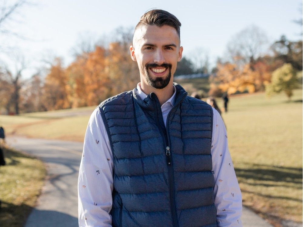 Matt Pinder, on a path