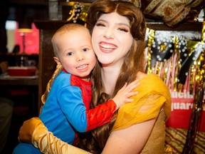 Four-year-old Easton Adams and Belle
