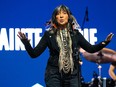 Buffy Sainte-Marie performs