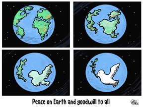 Peace on Earth cartoon