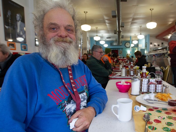  René Lefebvre was treated to a Christmas Day meal at the Bramasole Diner.