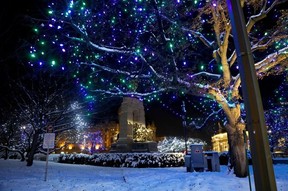Winter Lights Across Canada National War Memorial