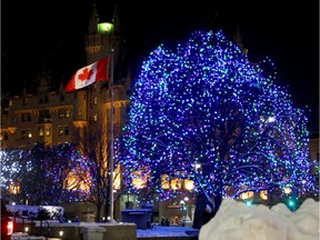 National War Memorial Winter Lights Across Canada
