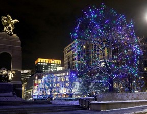 National War Memorial Winter Lights Across Canada