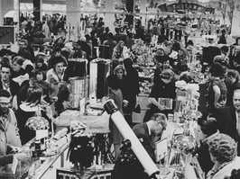 Shoppers at an Ottawa department store, Christmas 1965.
