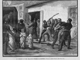 police quarantine smallpox sufferers in the 1880s