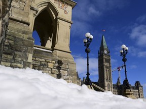 Prominent Jewish groups are set to host a rally on Parliament Hill this afternoon in solidarity with Israel. The Peace Tower is pictured on Parliament Hill in Ottawa Tuesday, March 9, 2021.