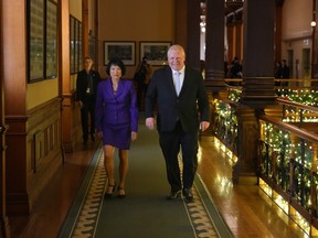 Ontario Premier Doug Ford and Toronto Mayor Olivia Chow