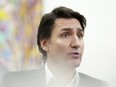 Prime Minister Justin Trudeau takes part in an interview at the Office of the Prime Minister and Privy Council in Ottawa on Monday, Dec. 11, 2023.