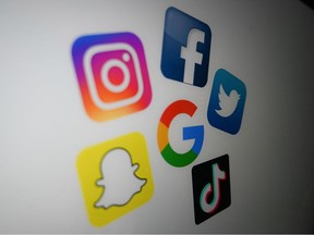 Social media logos and symbols