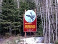 A welcome sign for the Lac Seul First Nation west of Sioux Lookout, Ont.