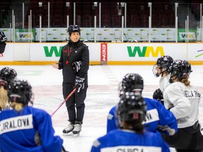 OTTAWA: The women of the new PWHL Ottawa team took to the TD Place ice for a practice Sunday, Dec. 31 2023. Head coach Carla MacLeod led the practice Sunday morning. Ashley Fraser/Postmedia