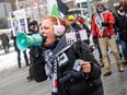 Another week of pro- Palestinian protesting took place Sunday, Jan. 7, 2024. This week's rally started on Parliament Hill before taking to the downtown streets. Bylaw officers were issuing tickets after the protesters were told not to use megaphones while they marched again this week. Deana Sherif was issued another bylaw infraction Sunday afternoon.