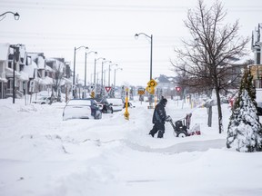 Snowy Ottawa street on Jan. 13