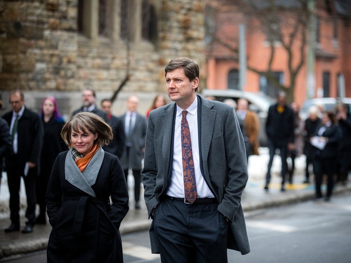  David Eby, premier of British Columbia, was at the service Sunday afternoon.