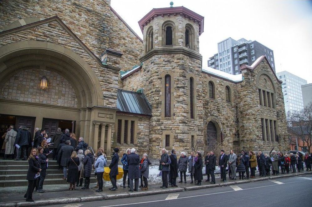Family, friends, dignitaries and fellow politicians joined together for the state funeral of former NDP leader Ed Broadbent on Sunday, Jan. 28, 2024. The memorial was held at the Carleton Dominion-Chalmers Centre. Broadbent died Jan. 11 at the age of 87.