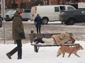 Homeless during the winter