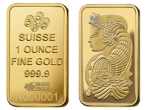 Costco is selling these one-ounce 24-carat gold bars.