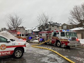 A firefighter suffered a 'minor' injury in a basement fire in the south end Friday morning.