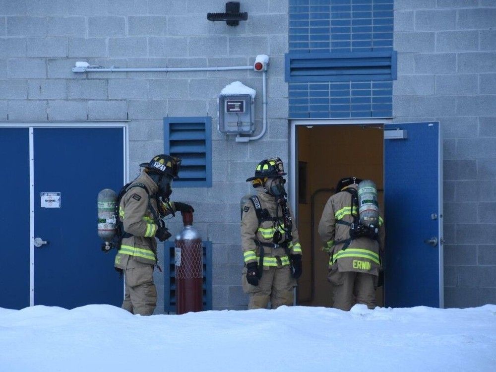 Hazmat call at Splash Wave Pool in the 2000 block of Ogilvie Rd Sunday morning.